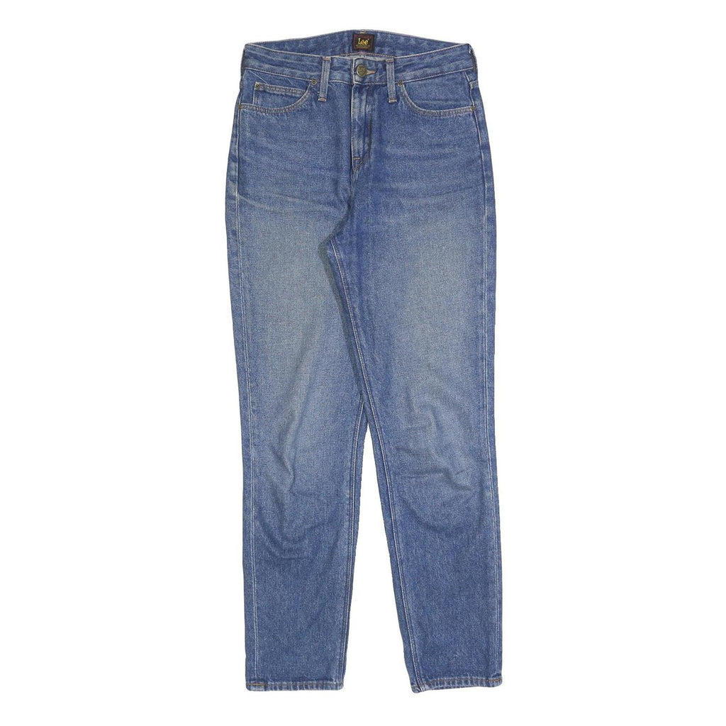 LEE Womens Jeans Blue Regular Straight Denim Light W27 L31 Classic Fit Zip