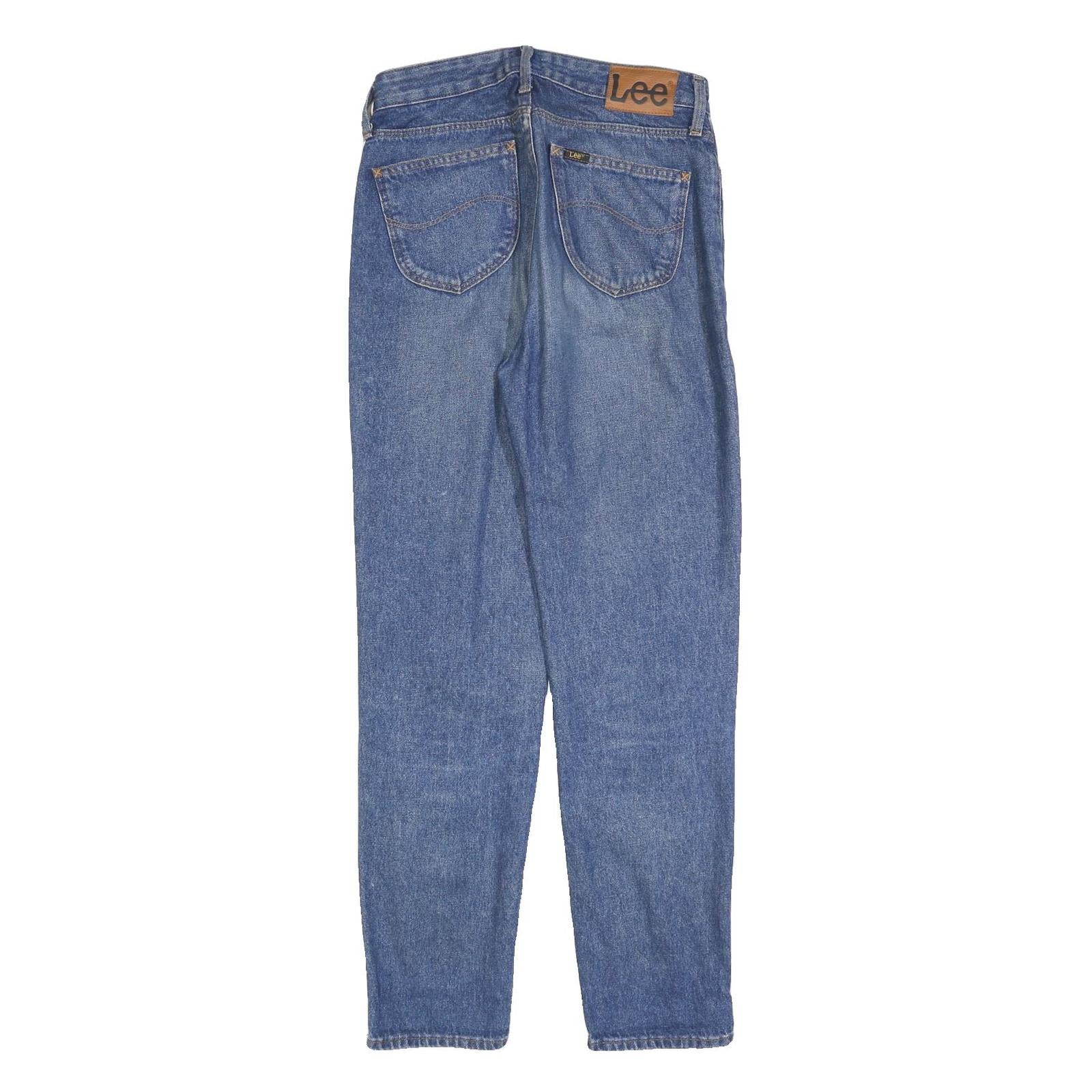 LEE Womens Jeans Blue Regular Straight Denim Light W27 L31 Classic Fit Zip