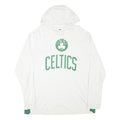 NEW ERA Mens White & Green Celtics Hoodie 2XL Cotton Blend Long Sleeve Pullover