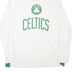 NEW ERA Mens White & Green Celtics Hoodie 2XL Cotton Blend Long Sleeve Pullover