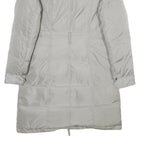 TIMBERLAND Womens Grey Down Zip Jacket M Synthetic Plain Lightweight