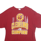 PRO WEIGHT Mens Red Cleveland Basketball Champions 2016 Graphic T-Shirt XL Short