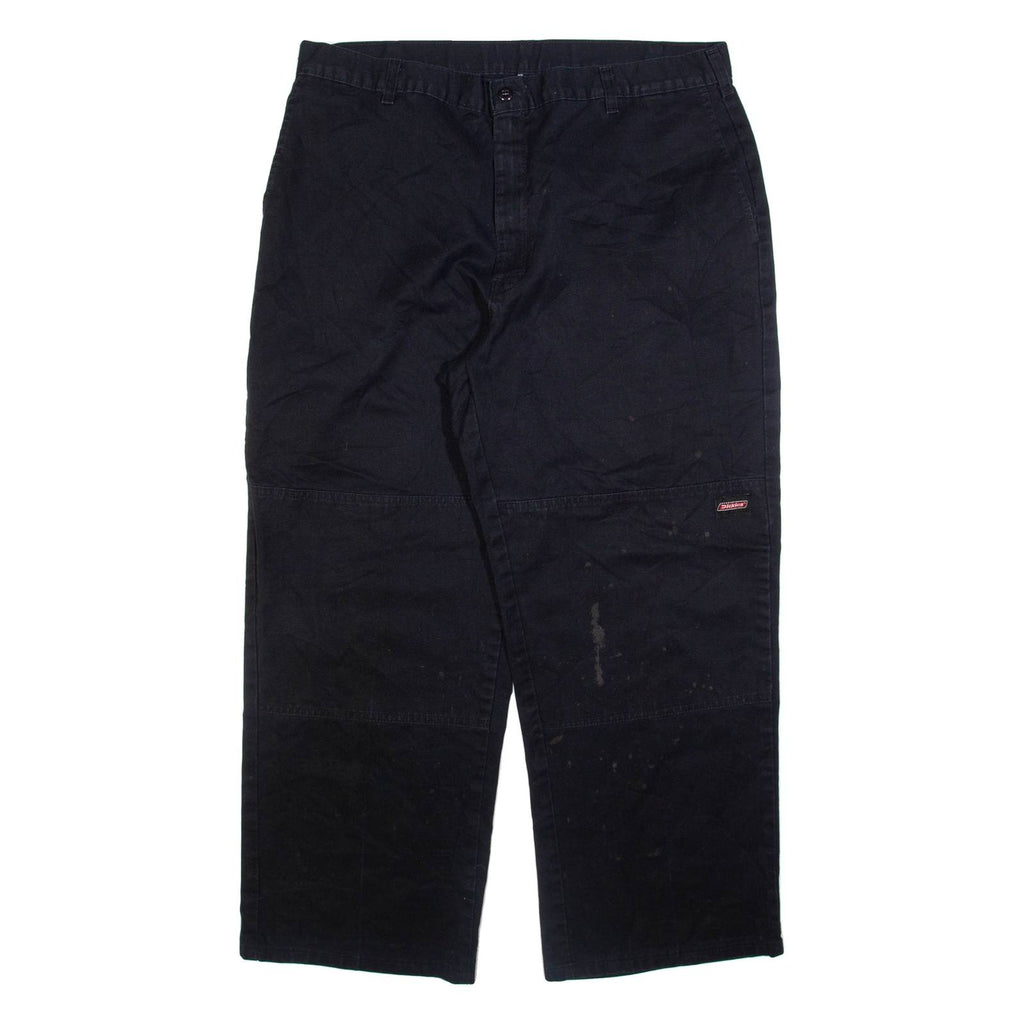 DICKIES Mens Trousers Black Relaxed Straight W38 L29