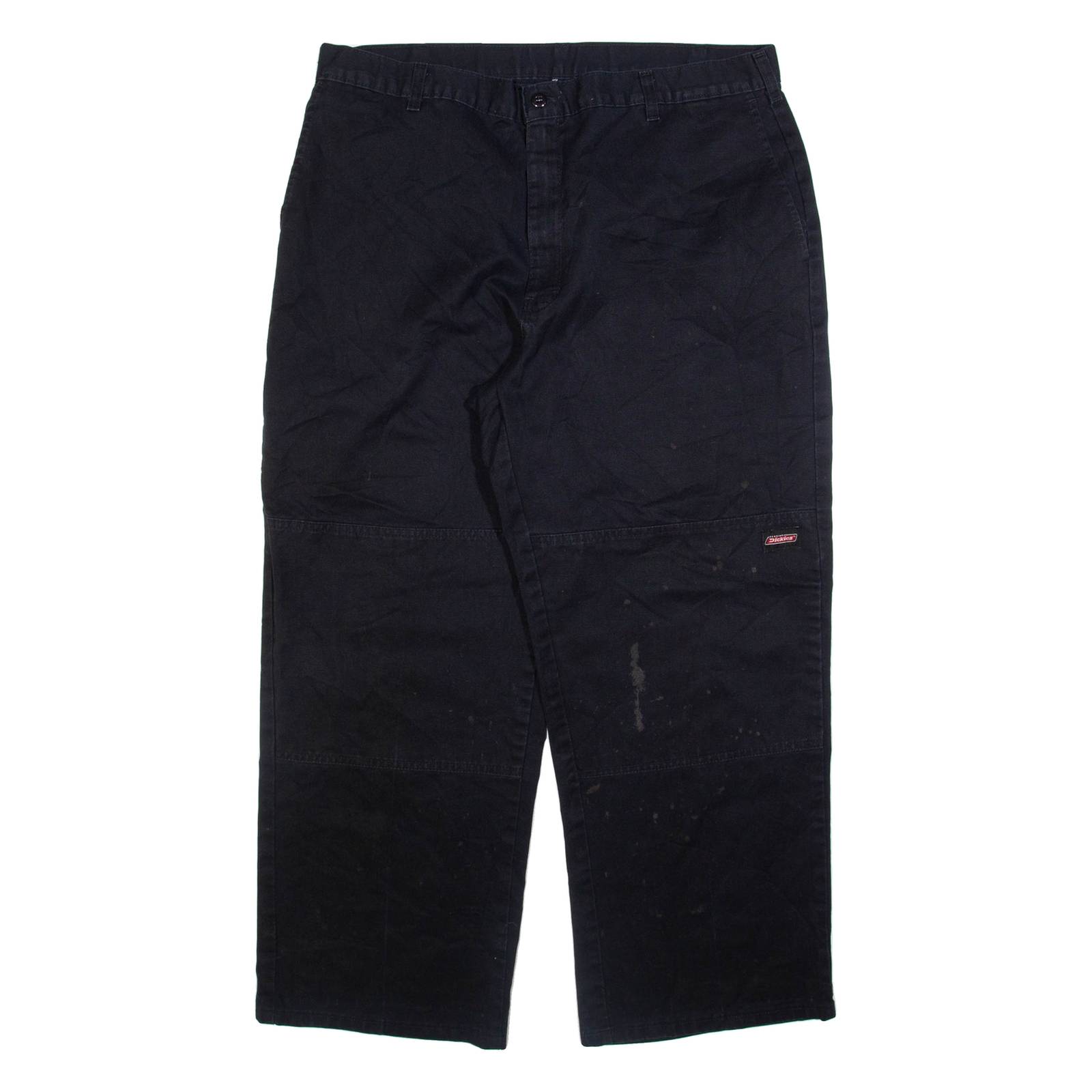 DICKIES Mens Trousers Black Relaxed Straight W38 L29