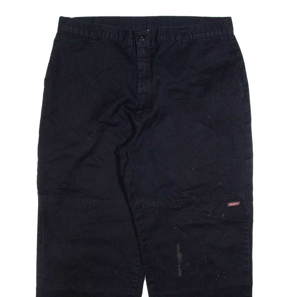 DICKIES Mens Trousers Black Relaxed Straight W38 L29