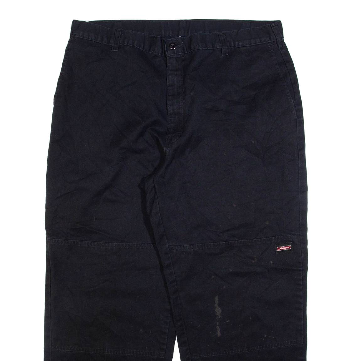DICKIES Mens Trousers Black Relaxed Straight W38 L29