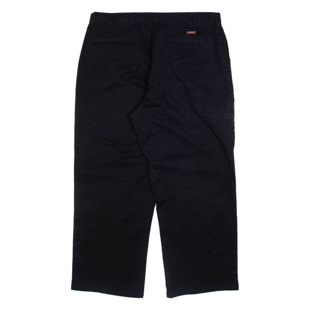 DICKIES Mens Trousers Black Relaxed Straight W38 L29