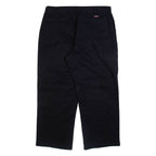 DICKIES Mens Trousers Black Relaxed Straight W38 L29