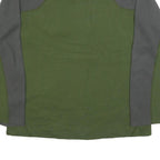 THE NORTH FACE Mens Green & Grey Plain Jumper Half Zip Basic Knit L Outdoor