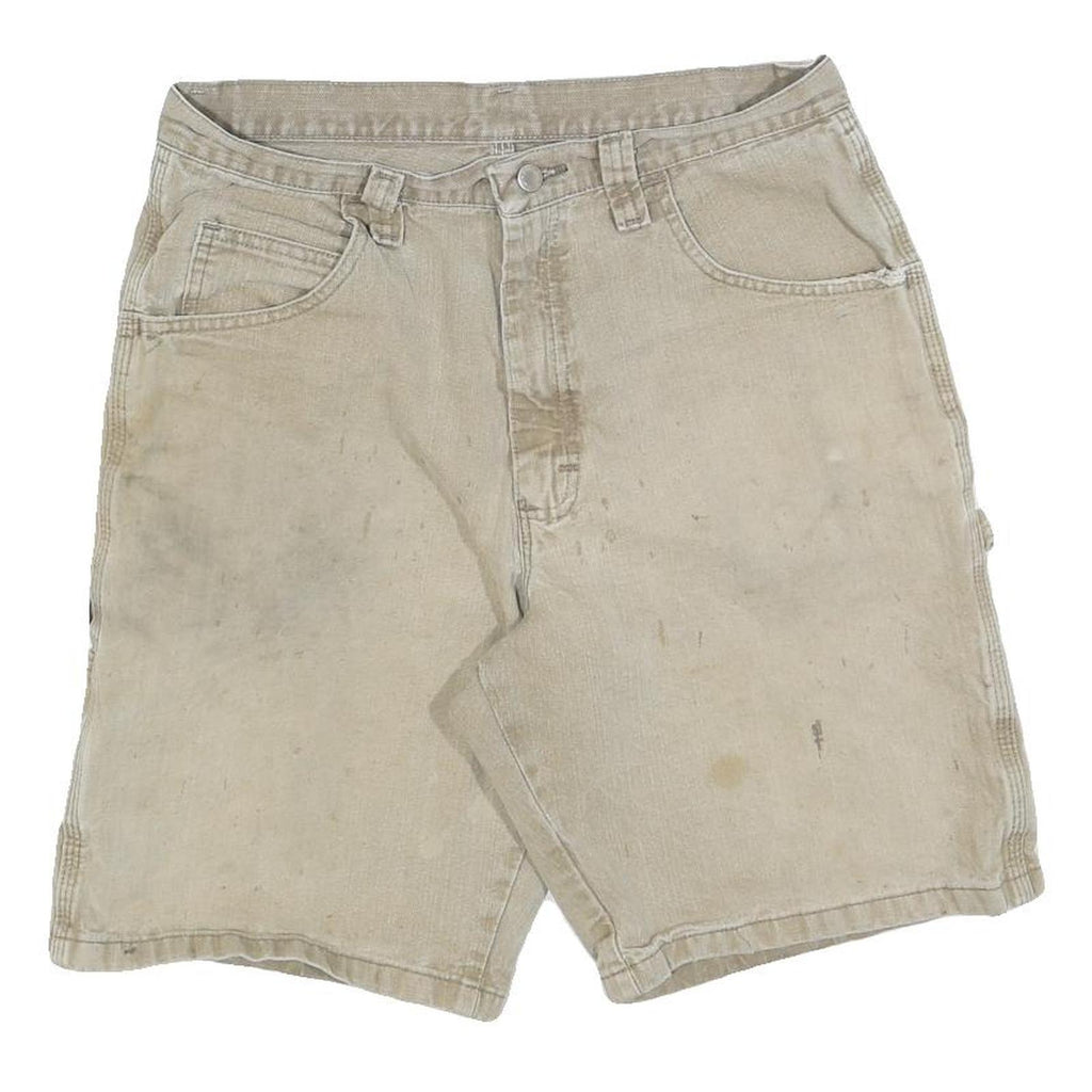 WRANGLER Mens Shorts Beige Casual Cotton Blend M W32 Utility Workwear