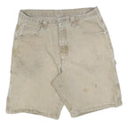 WRANGLER Mens Shorts Beige Casual Cotton Blend M W32 Utility Workwear