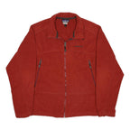 PATAGONIA Mens Red Jacket L Polyester Plain Zip Lightweight Outdoor Casual