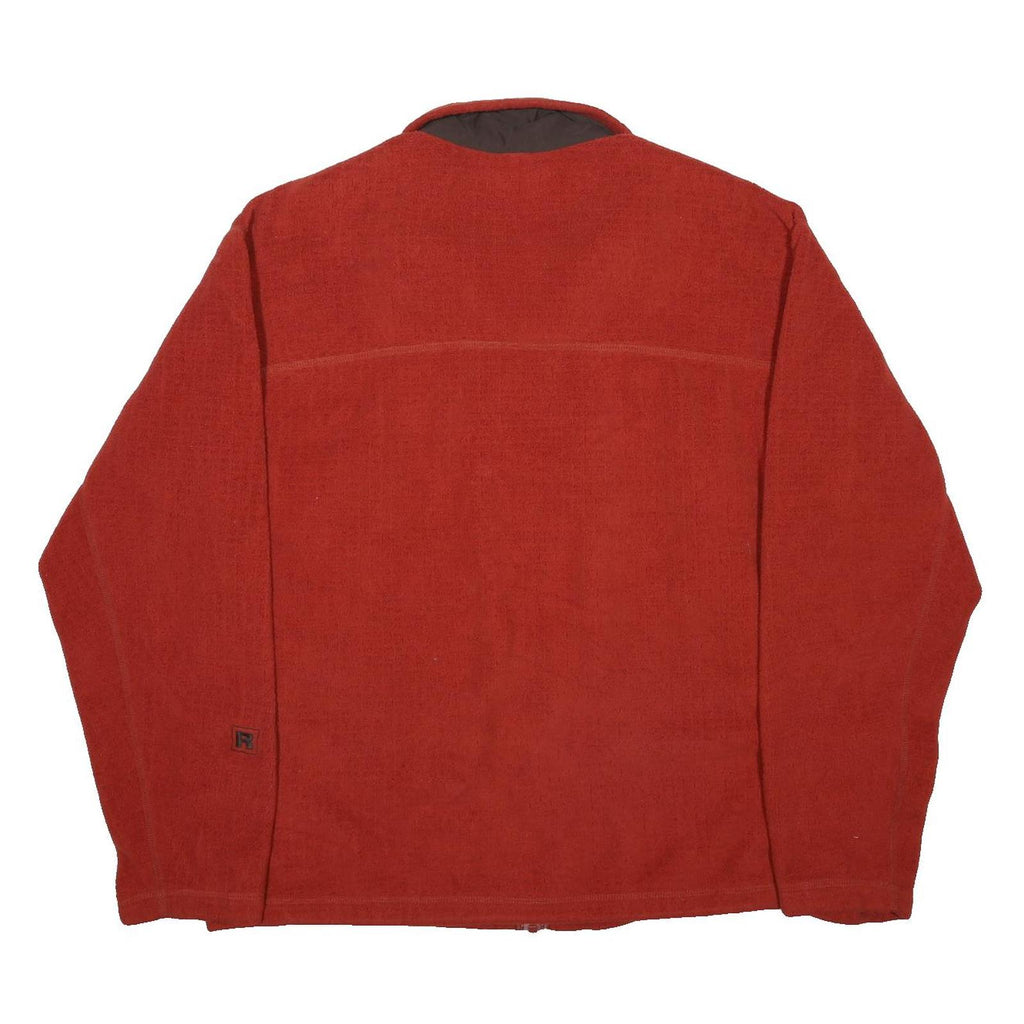 PATAGONIA Mens Red Jacket L Polyester Plain Zip Lightweight Outdoor Casual