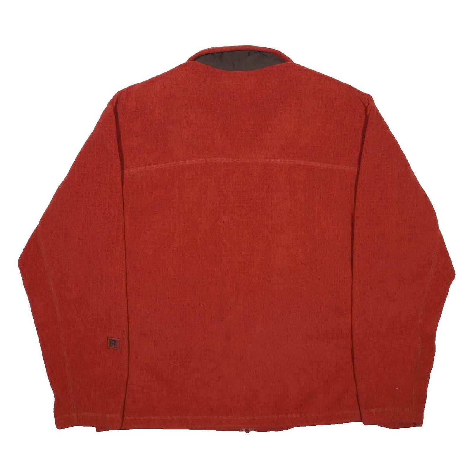 PATAGONIA Mens Red Jacket L Polyester Plain Zip Lightweight Outdoor Casual