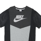 NIKE Mens Black & Grey Graphic T-Shirt M Short Sleeve Crew Neck Sportswear