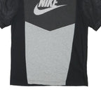NIKE Mens Black & Grey Graphic T-Shirt M Short Sleeve Crew Neck Sportswear