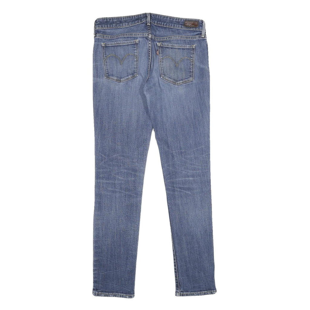 LEVI'S Womens Jeans Blue Relaxed Skinny Leg Denim Medium W29 L32 Zip Closure