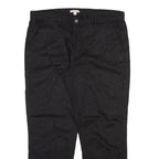 BARBOUR Womens Trousers Black Relaxed Tapered W36 L28