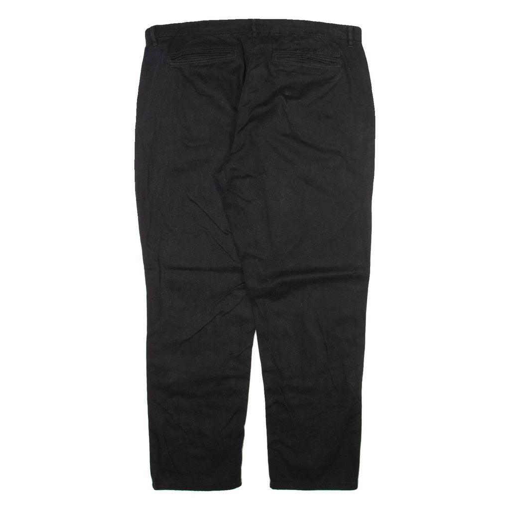 BARBOUR Womens Trousers Black Relaxed Tapered W36 L28