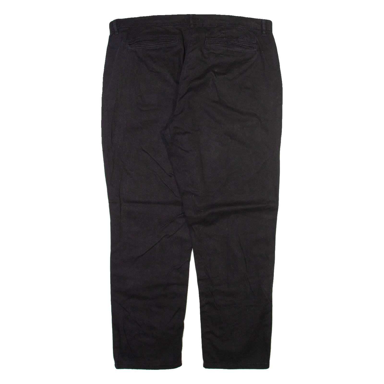 BARBOUR Womens Trousers Black Relaxed Tapered W36 L28