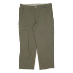 SCHOFFEL Mens Polyester Blend Green Regular Cargo Trousers W36 L27 Outdoor Zip