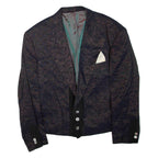 Mens Blazer Jacket Blue Viscose XL