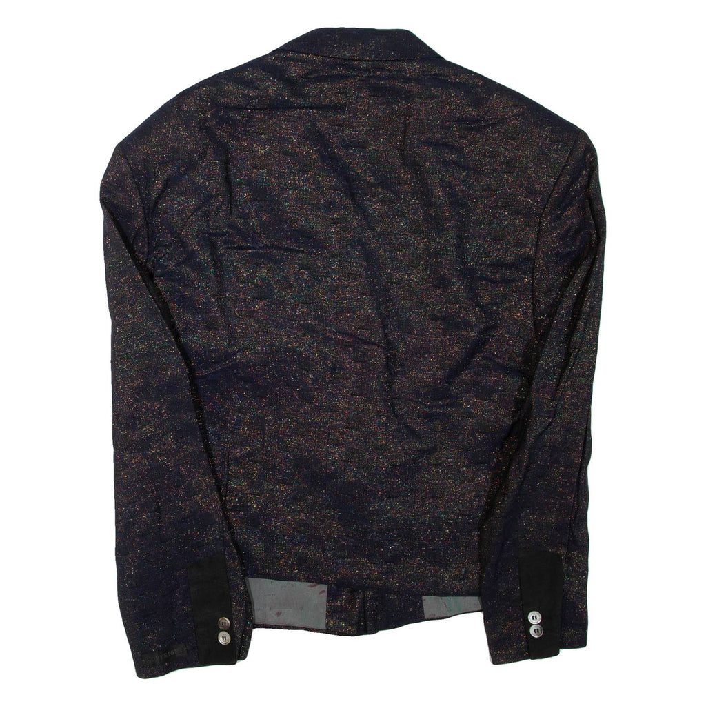 Mens Blazer Jacket Blue Viscose XL