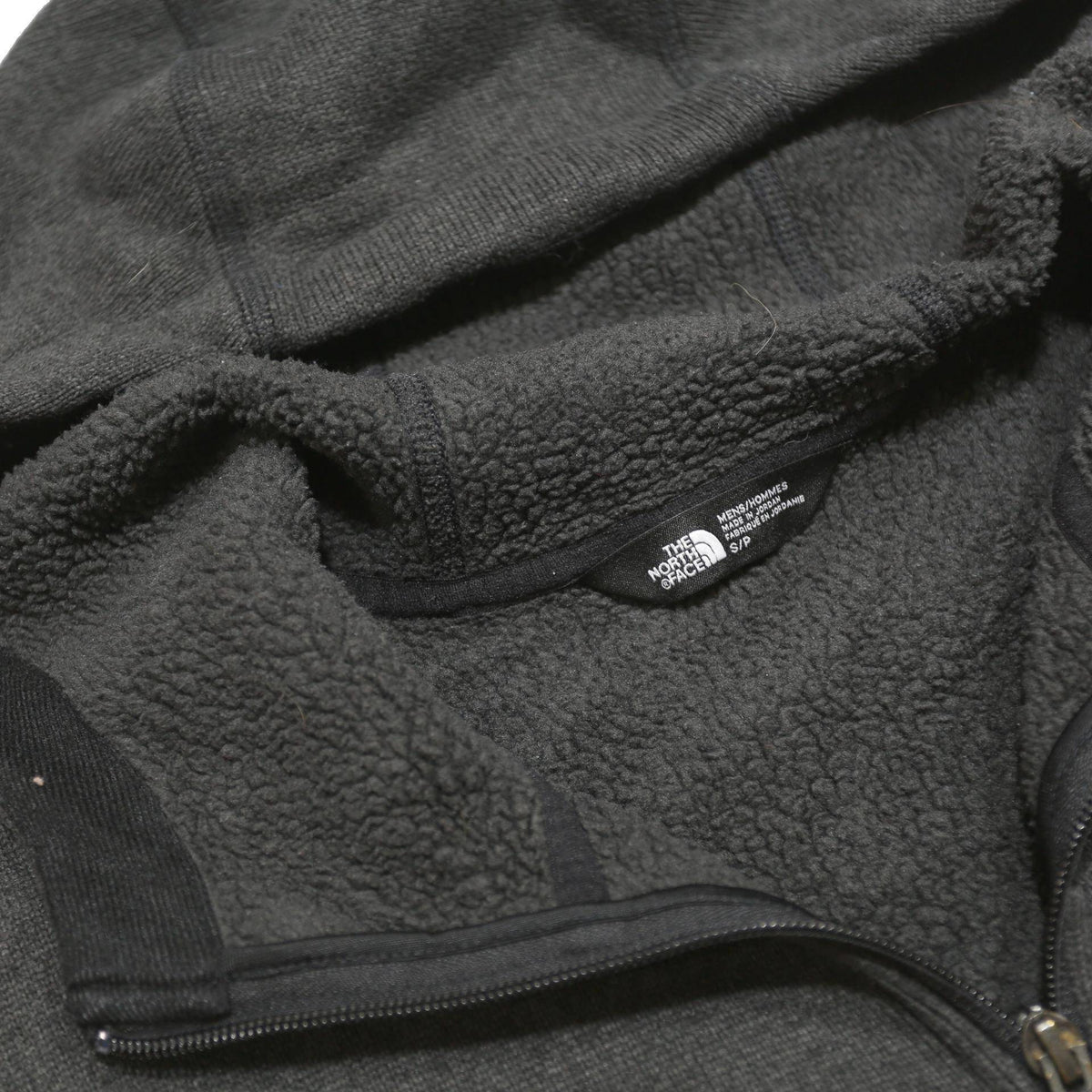 THE NORTH FACE Mens Black Full Zip Hoodie S Outdoor Casual Warm Jacket