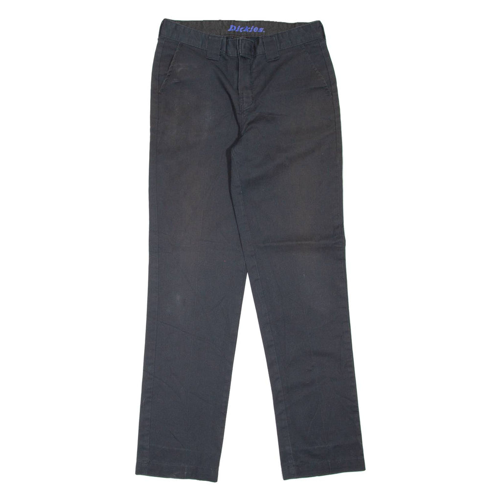 DICKIES Workwear Womens Trousers Black Slim Tapered W28 L30