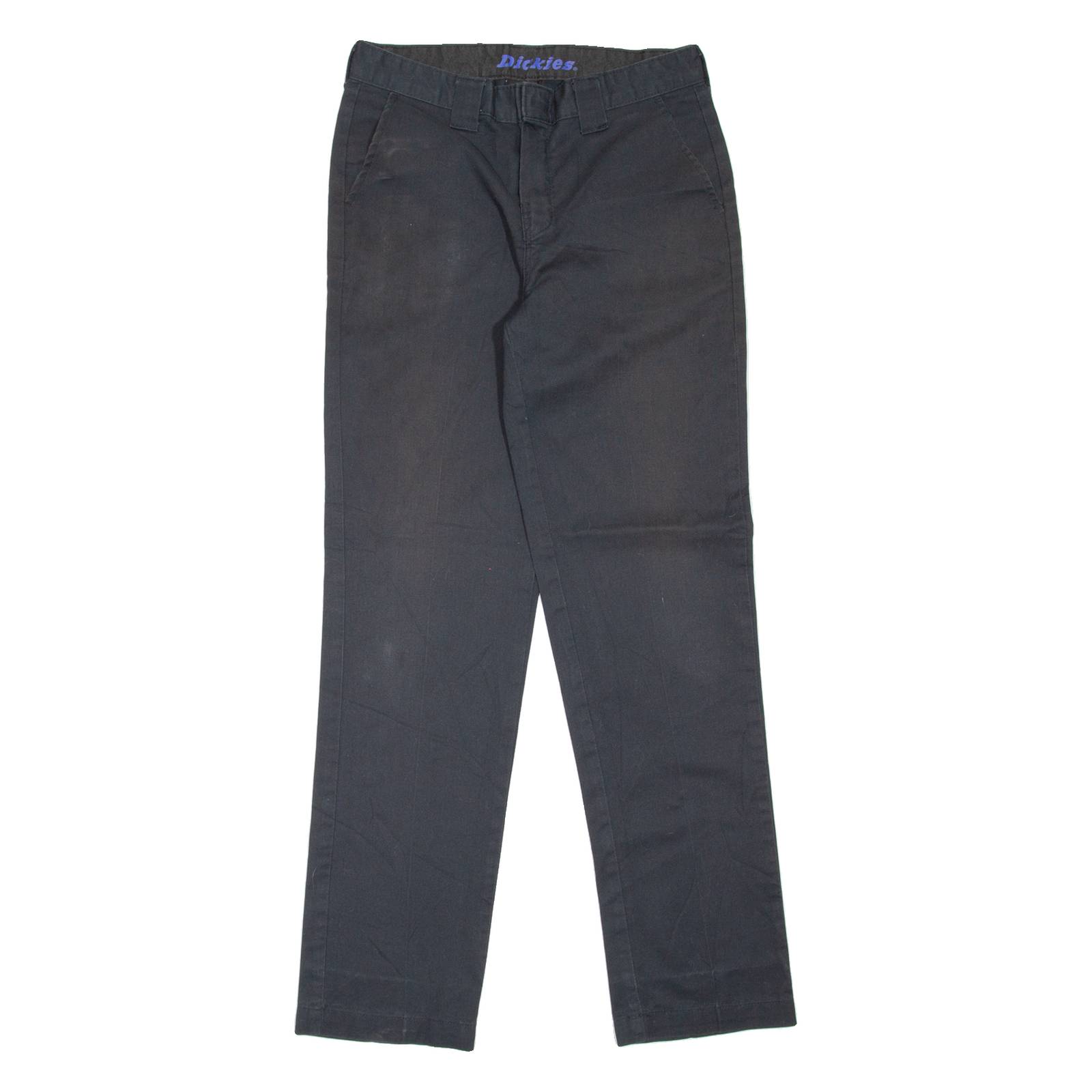 DICKIES Workwear Womens Trousers Black Slim Tapered W28 L30