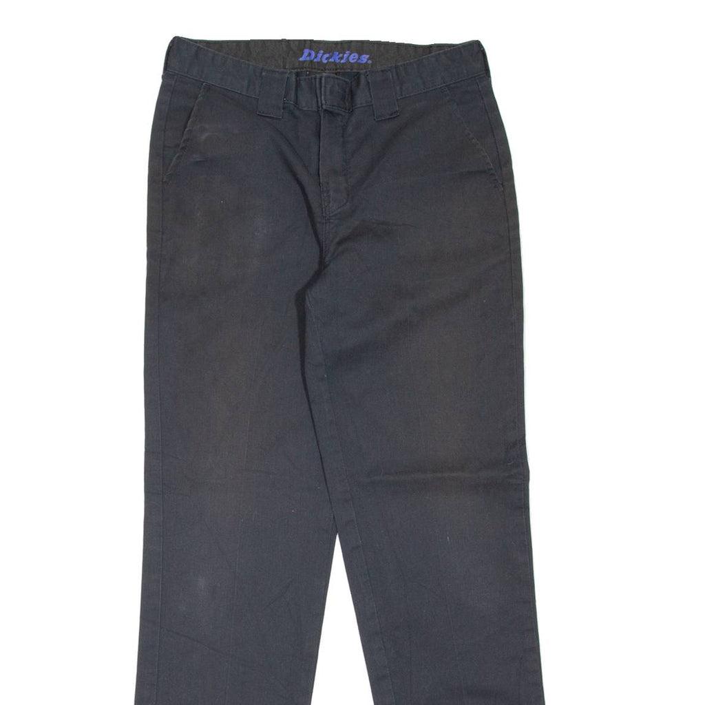 DICKIES Workwear Womens Trousers Black Slim Tapered W28 L30