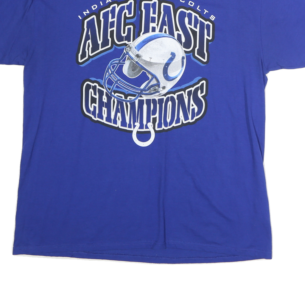 LOPH ATHLETIC Mens Blue Indianapolis Colts Graphic T-Shirt XL Short Sleeve Crew