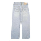 LEVI'S 501 Mens Jeans Blue Regular Straight Denim Light W28 L27 Classic Button