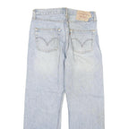 LEVI'S 501 Mens Jeans Blue Regular Straight Denim Light W28 L27 Classic Button
