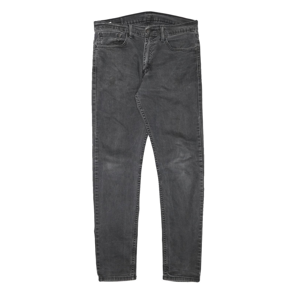 LEVI'S Mens Slim Black Jeans Denim Medium W33 L31 Slim Fit Zip Closure Stylish