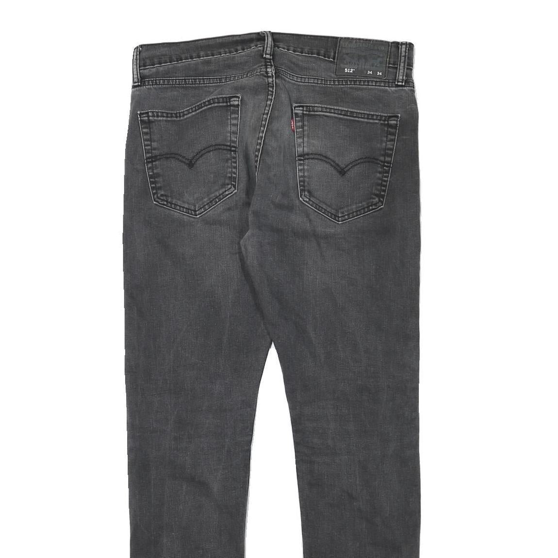 LEVI'S Mens Slim Black Jeans Denim Medium W33 L31 Slim Fit Zip Closure Stylish