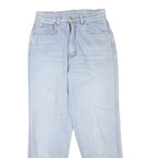 GBNT Womens Regular Fit Light Blue Denim Jeans W26 L28 Zip Pockets Classic Style