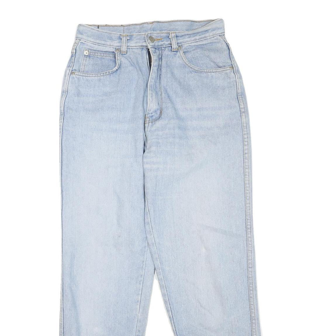 GBNT Womens Regular Fit Light Blue Denim Jeans W26 L28 Zip Pockets Classic Style