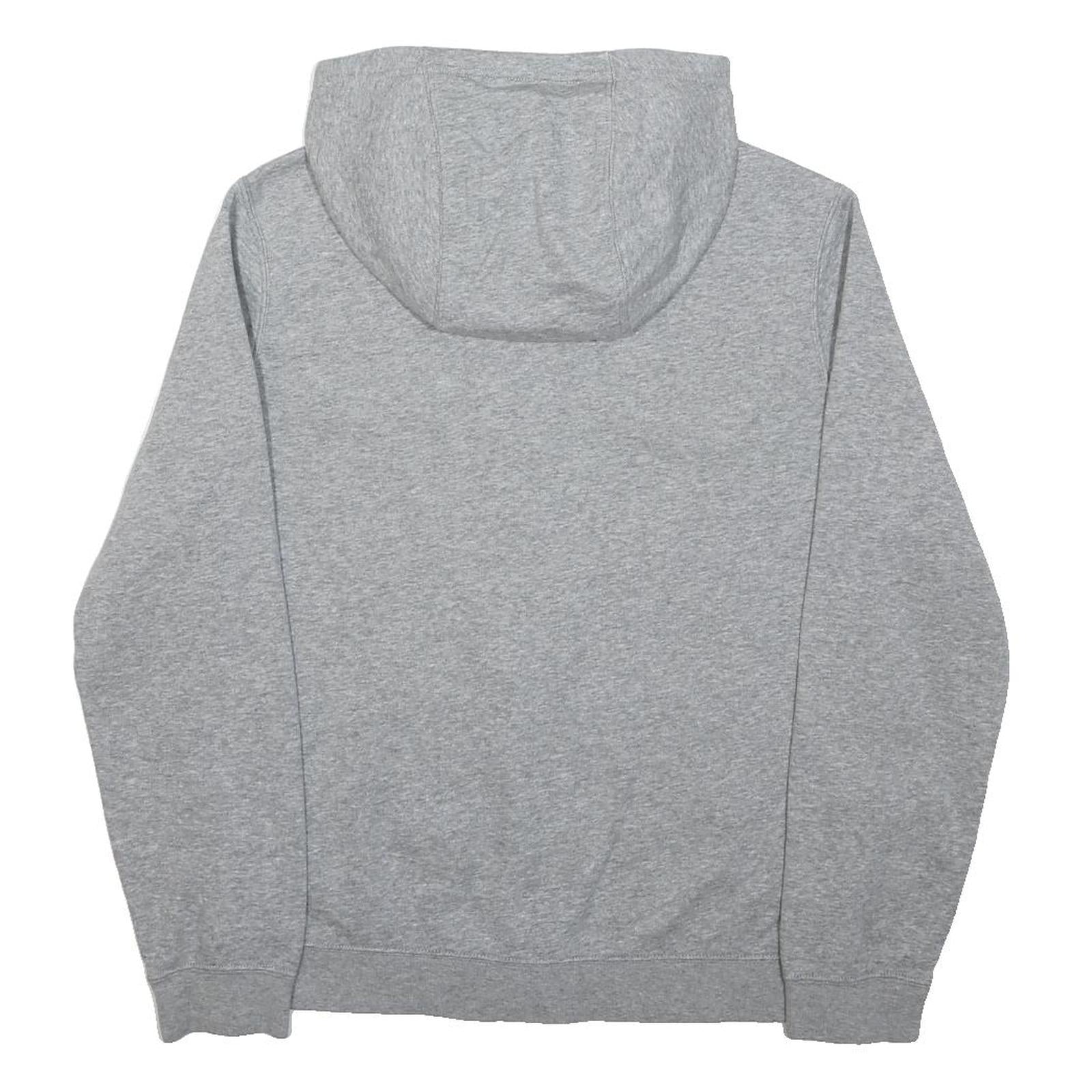 NIKE Mens Grey Full Zip Hoodie XL Cotton Blend Casual Sportswear Sweatshirt