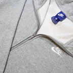 NIKE Mens Grey Full Zip Hoodie XL Cotton Blend Casual Sportswear Sweatshirt
