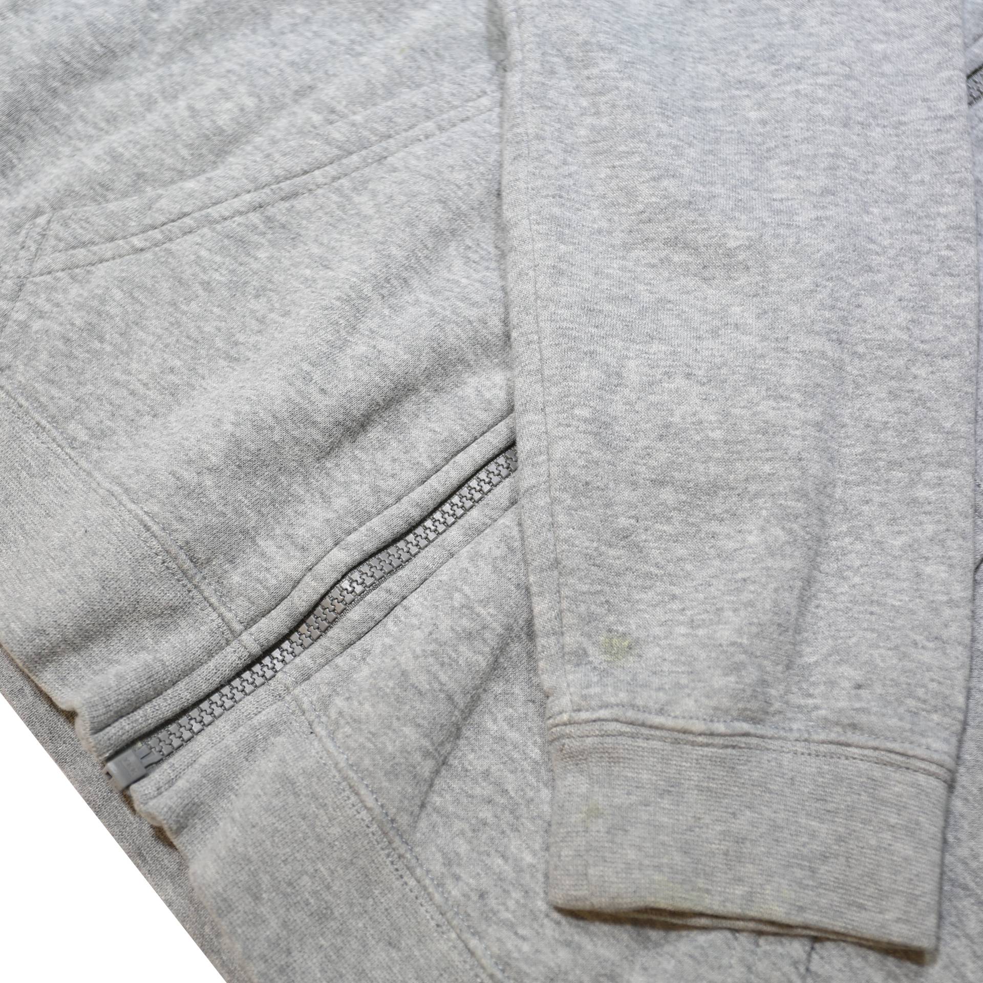 NIKE Mens Grey Full Zip Hoodie XL Cotton Blend Casual Sportswear Sweatshirt