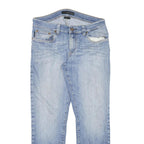 CALVIN KLEIN JEANS Womens Slim Blue Denim Light W31 L26 Slim Fit Straight Jeans