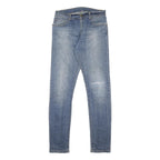 CARHARTT Mens Slim Blue Denim Light Wash Jeans W30 L32 Zip Casual Street