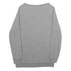 NIKE Womens Grey Crew Neck XS Cotton Blend Sweatshirt Casual Pullover