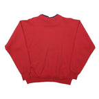 MCCC SPORTSWEAR Womens Red Cotton Blend Crew Neck Sweatshirt M Embroidered 2000