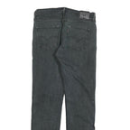 LEVI'S Mens Slim Black Denim Slim Fit Jeans W34 L34 Zip Pockets Casual Wear