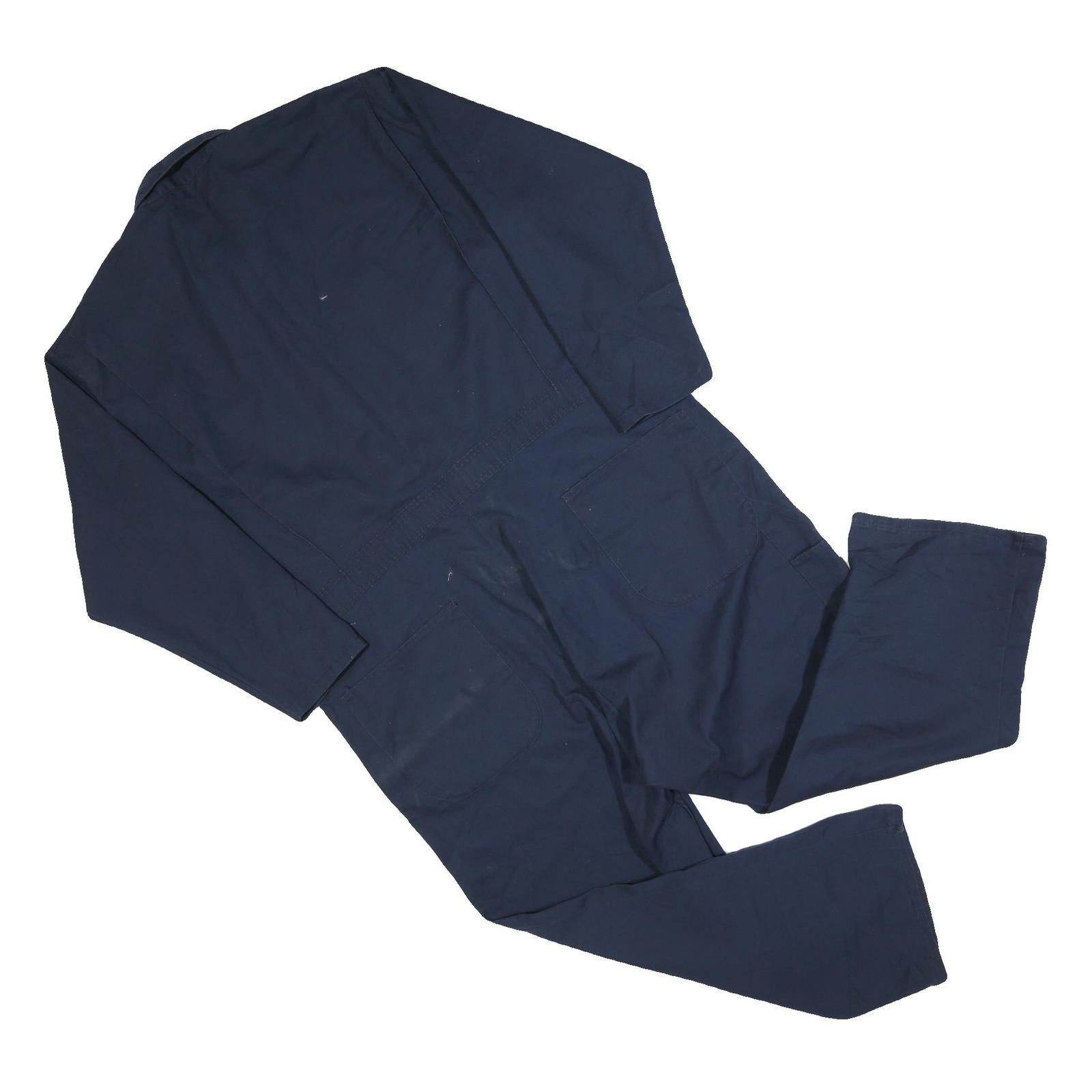 RED KAP Mens Navy Blue Dungarees Regular Fit Cotton Blend 2XL W48 L26 Workwear