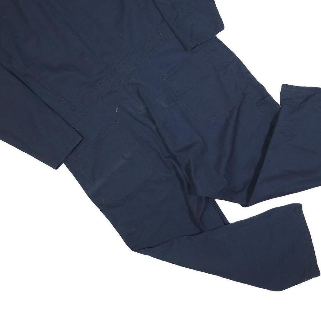 RED KAP Mens Navy Blue Dungarees Regular Fit Cotton Blend 2XL W48 L26 Workwear