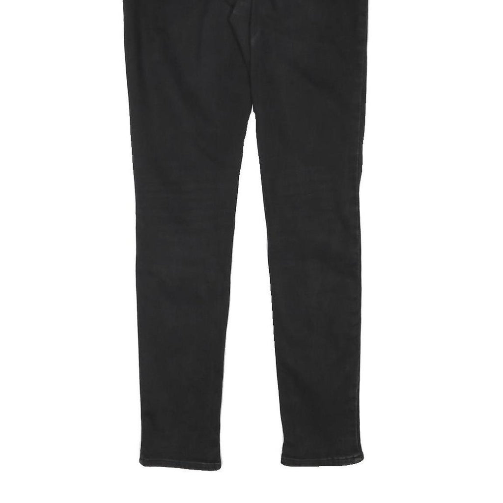 LEVI'S 711 Womens Jeans Black Slim Skinny Denim W28 L29 Zip Cotton Blend