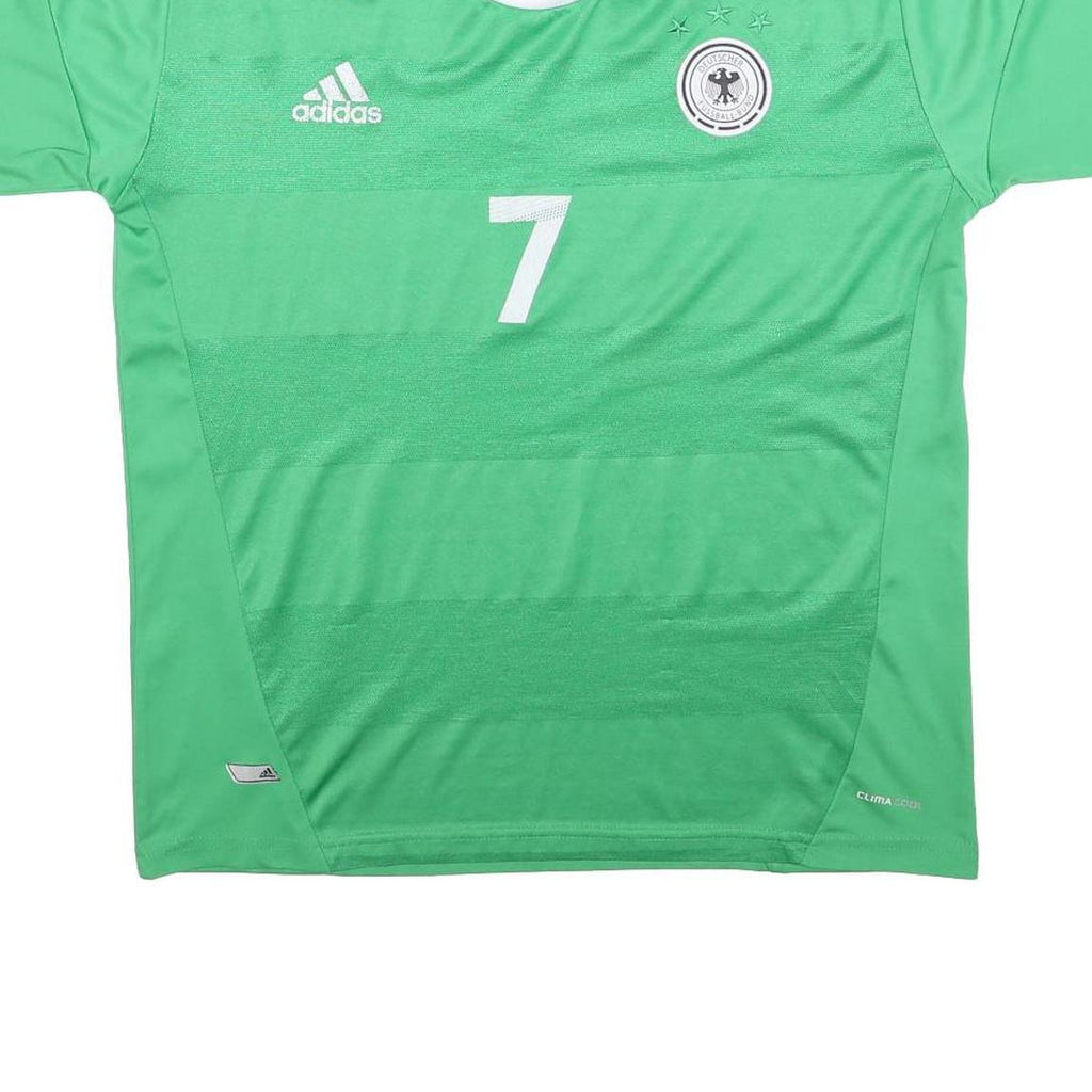 ADIDAS German 2012-13 Away Football Shirt Schweinsteiger 7 Mens Green & White XL